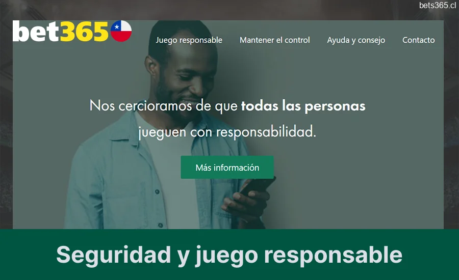 Seguridad y juego seguro en Bet365 Chile